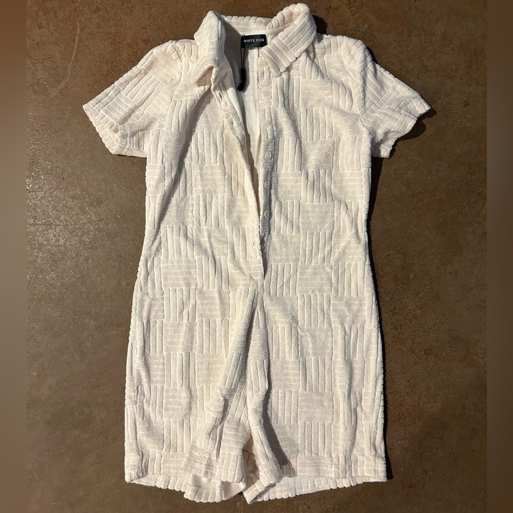White Fox cream (off white) Romper